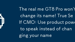 Das echte ME GT8 Pro wird seinen Namen nicht ?ndern! True Self CMO: Verwenden Sie die Produktkraft, um zu sprechen, anstatt Ihren Namen zu ?ndern