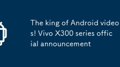 Der K?nig der Android -Videos! Vivo X300 Series Offizielle Ankündigung