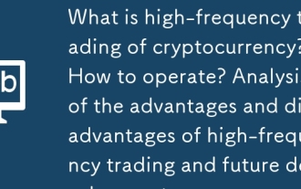 cryptocurrency의 고주파 거래는 무엇입니까? 작동하는 방법? 고주파 거래 및 미래 개발의 장점과 단점 분석
