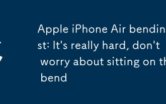 Apple iPhone Air Bending Test: Es ist wirklich schwer, mach dir keine Sorgen, in der Kurve zu sitzen