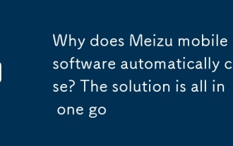 Why does Meizu mobile app software automatically close? The solution is all in one go