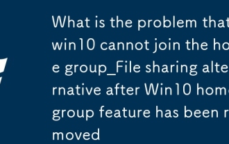 Was ist das Problem, dass Win10 der Home Group_File Sharing -Alternative nicht anschließen kann, nachdem die Feature von Win10 Home Group entfernt wurde