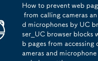 UC Browser_uc 브라우저 블록으로 웹 페이지가 카메라 및 마이크를 호출하는 것을 방지하는 방법 웹 페이지는 카메라 및 마이크 권한 설정에 액세스하는 것을 막습니다.