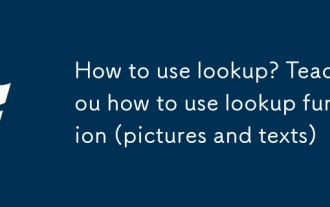 Wie benutze ich Lookup? Lehren Sie, wie Sie die Lookup -Funktion verwenden (Bilder und Texte)