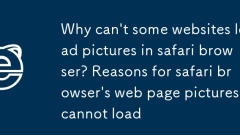 Mengapa sesetengah laman web tidak boleh memuat gambar dalam penyemak imbas safari? Sebab untuk gambar web penyemak imbas safari tidak dapat dimuatkan
