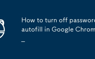 Comment désactiver la saisie automatique des mots de passe dans Google Chrome_Comment désactiver la saisie automatique des mots de passe dans Google Chrome
