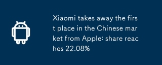 Xiaomi mengambil tempat pertama di pasaran China dari Apple: Saham mencapai 22.08%