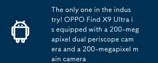 Satu -satunya dalam industri! Oppo Cari X9 Ultra dilengkapi dengan kamera Periscope Dual 200 megapiksel dan kamera utama 200 megapiksel