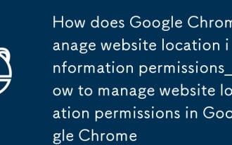 How does Google Chrome manage website location information permissions_How to manage website location permissions in Google Chrome