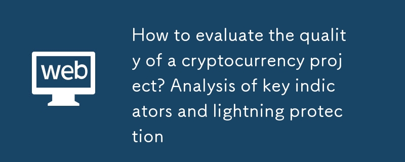 如何評估一個加密貨幣項目的好壞？關鍵指標解析與避雷