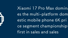 小米17 Pro Max包揽多平台国产手机6K 价位段冠军：销量、销售额都第一