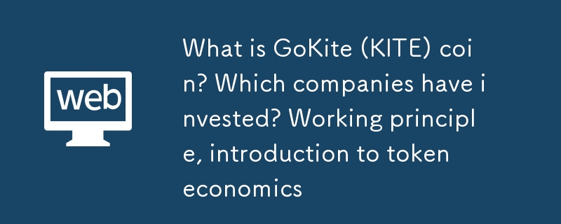 GoKite（KITE）コインとは何ですか？どの企業が投資していますか?動作原理、トークンエコノミクスの紹介
