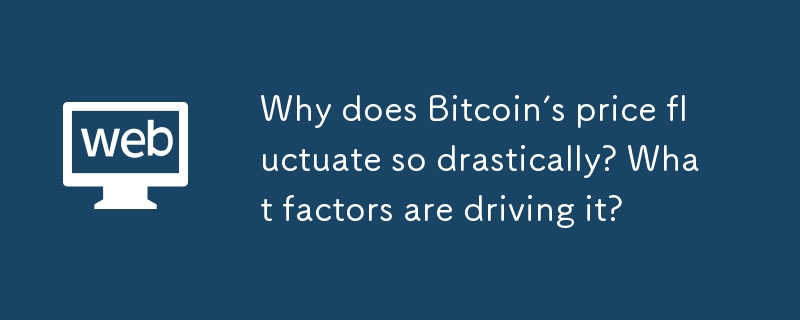 なぜビットコインの価格はこれほど大きく変動するのでしょうか?どのような要因がそれを推進しているのでしょうか?