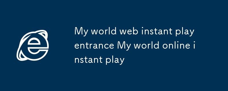 Web Web Segera Dunia Masuk Masuk Dunia Saya Main Segera Dalam Talian