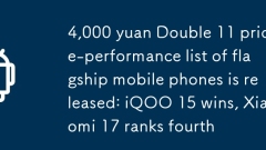 4,000元 ダブル11の主力携帯電話の価格性能比リストが公開：iQOOが15位、Xiaomi 17が4位