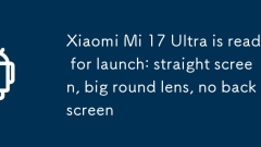 Xiaomi Mi 17 Ultraは発売の準備ができています：ストレートスクリーン、大きな丸いレンズ、バックスクリーンなし
