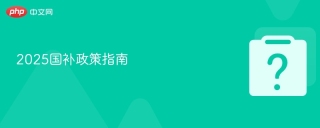 2025国补政策指南