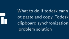todesk がペーストおよびコピーできない場合の対処方法_Todesk クリップボード同期の問題の解決策