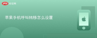 苹果手机呼叫转移怎么设置