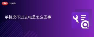 手机充不进去电是怎么回事