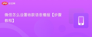 微信怎么设置收款语音播报【步骤教程】