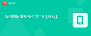 微信转账限额多少2025【详解】
