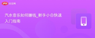 汽水音乐如何赚钱_新手小白快速入门指南