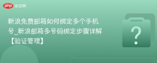 新浪免费邮箱如何绑定多个手机号_新浪邮箱多号码绑定步骤详解【验证管理】