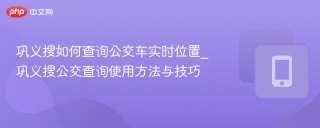 巩义搜如何查询公交车实时位置_巩义搜公交查询使用方法与技巧