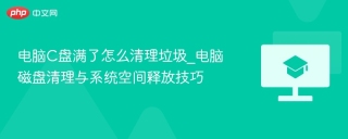 电脑C盘满了怎么清理垃圾_电脑磁盘清理与系统空间释放技巧