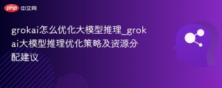 grokai怎么优化大模型推理_grokai大模型推理优化策略及资源分配建议