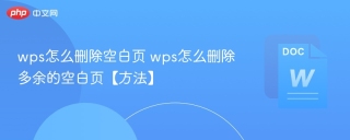 wps怎么删除空白页 wps怎么删除多余的空白页【方法】
