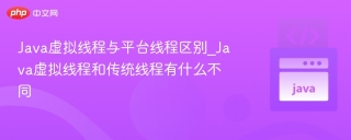 Java虚拟线程与平台线程区别_Java虚拟线程和传统线程有什么不同