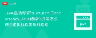 Java虚拟线程Structured Concurrency_Java结构化并发怎么结合虚拟线程管理线程组