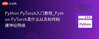 Python PyTorch入门教程_Python PyTorch是什么以及如何构建神经网络