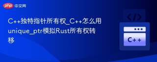 C++独特指针所有权_C++怎么用unique_ptr模拟Rust所有权转移