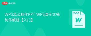 WPS怎么制作PPT WPS演示文稿制作教程【入门】