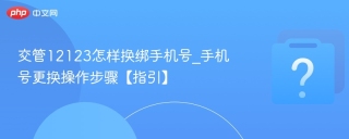 交管12123怎样换绑手机号_手机号更换操作步骤【指引】