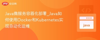 Java微服务容器化部署_Java如何使用Docker和Kubernetes实现自动化运维