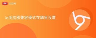 ie浏览器兼容模式在哪里设置