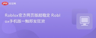 Roblox官方网页版超稳定 Roblox手机版一触即发狂欢