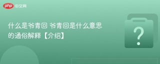 什么是爷青回 爷青回是什么意思的通俗解释【介绍】