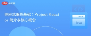 响应式编程基础：Project Reactor 简介与核心概念
