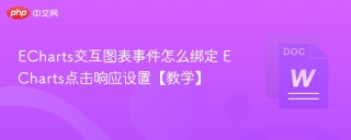 ECharts交互图表事件怎么绑定 ECharts点击响应设置【教学】