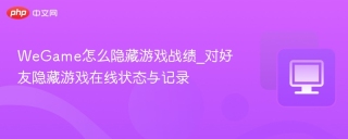 WeGame怎么隐藏游戏战绩_对好友隐藏游戏在线状态与记录
