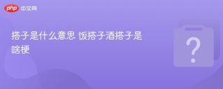 搭子是什么意思 饭搭子酒搭子是啥梗 - php中文网
