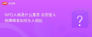 npd人格是什么意思 自恋型人格障碍者如何与人相处 - php中文网