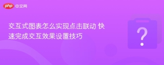 交互式图表怎么实现点击联动 快速完成交互效果设置技巧