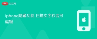 iphone隐藏功能 扫描文字秒变可编辑
