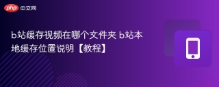 b站缓存视频在哪个文件夹 b站本地缓存位置说明【教程】